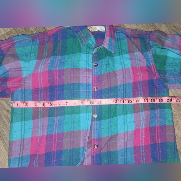 Vintage flannel unique colors - Picture 3 of 9